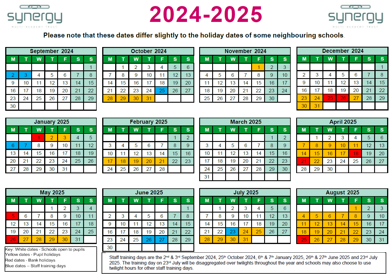 Stalham High School Term Dates